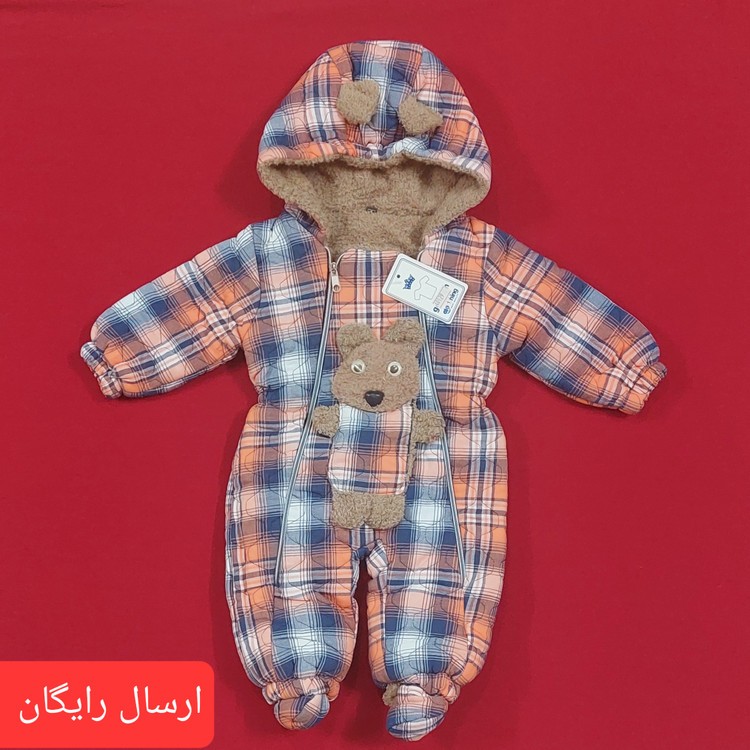 کاپشن سرهمی نوزادی چهارخونه سایز 1 بسیار باکیفیت ( با ارسال رایگان به سراسرکشور )