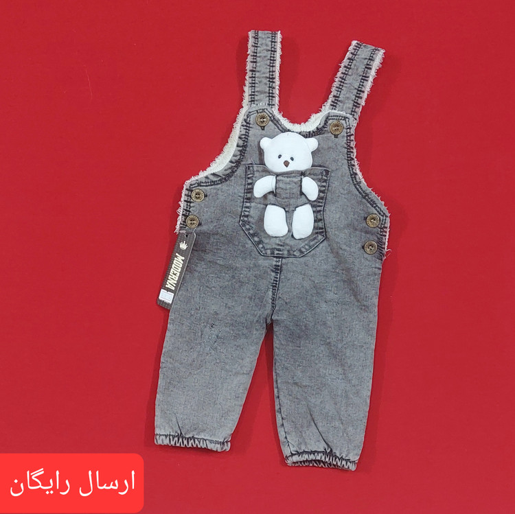 بیلر نوزادی سرهمی پیشنبدی خزدار ذغالی رنگ خاص ( با ارسال رایگان به سراسرکشور ) سایز 1 ، 2 و 3