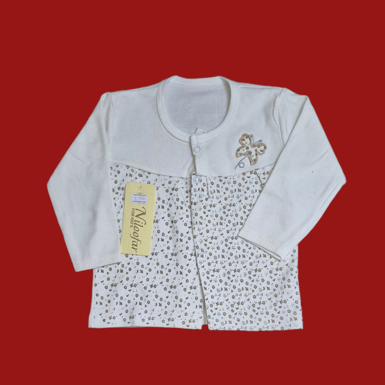 لباس نوزادی سه تکه طرح پروانه سایز 1و2 ( ارسال رایگان به سراسرکشور)