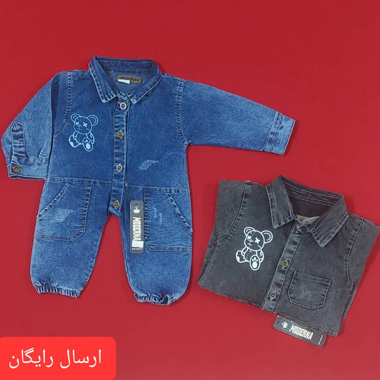 سرهمی نوزادی جین با کیفیت سایز 1و2و3