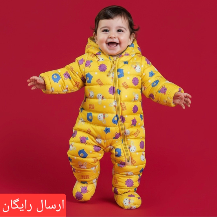 کاپشن سرهمی ضدآب داخل خزدار طرح حیوانات بامزه سایز ۱ ،۲ ،۳ و ۴ (ارسال رایگان)