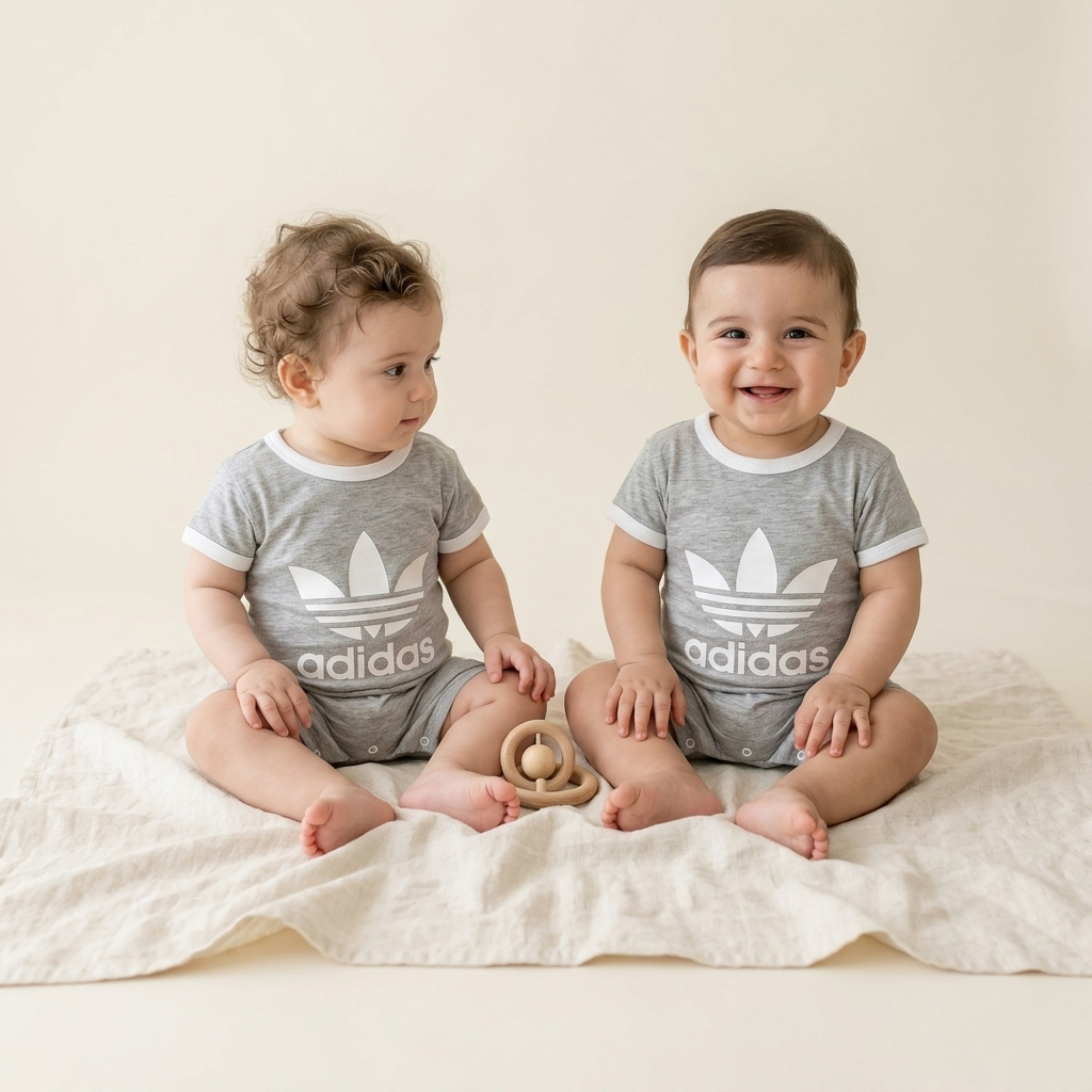 رامپر نوزادی خاص طرح adidas سایز 1،2،3،4 (ارسال رایگان)