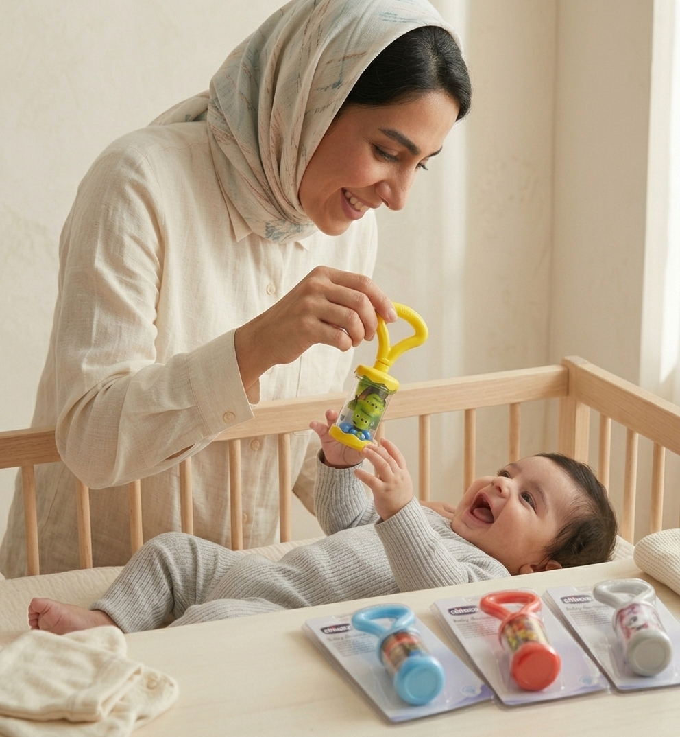 جغجغه نوزادی اسپرت بسیار زیبا در رنگ های مختلف